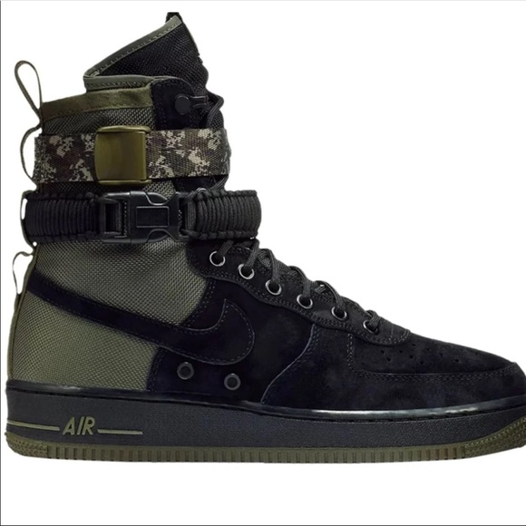 COPY - nike sf af1 high camo with STRAPS 8.5